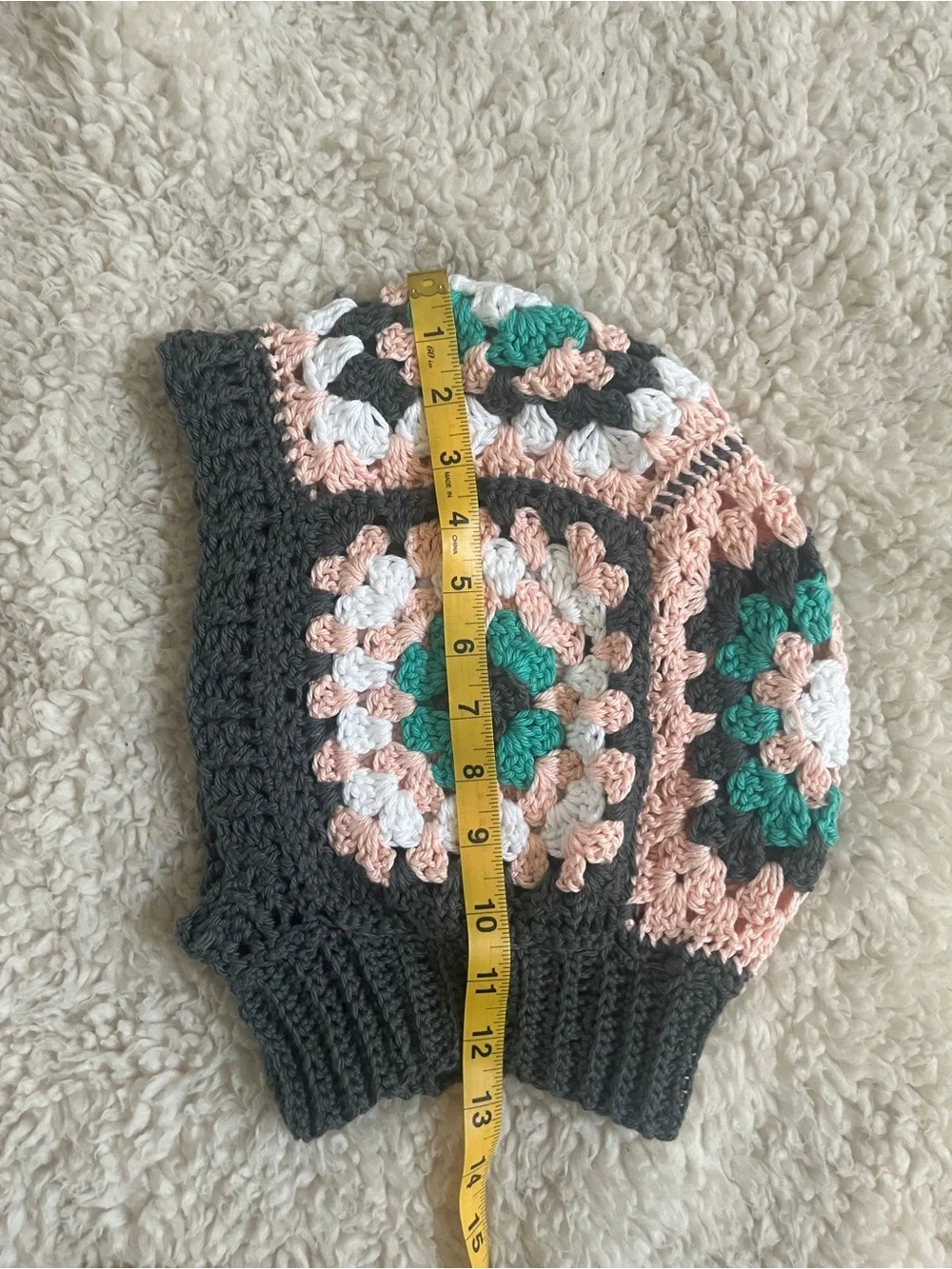Crochet Granny Square Balaclava Hood